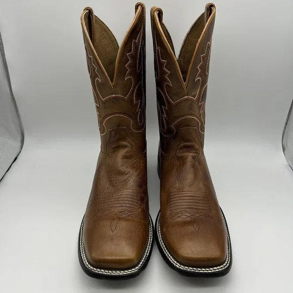 Cody James Boots Mens Size 13D BCJFA18P2 Western Cowboy Square Toe Leather Brown - Picture 2 of 15
